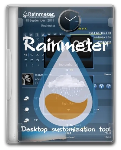 Мониторинг ресурсов компьютера - Rainmeter 4.5.19 Build 3753 + Portable