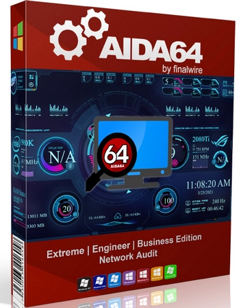 Тест компонентов ПК AIDA64 Extreme  Engineer  Business Edition  Network Audit 7.40.7100 Полная + Портативная версии by elchupacabra