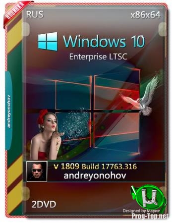 Windows 10 Enterprise LTSC 2019 17763.316 Version 1809 2 DVD (x86-x64)