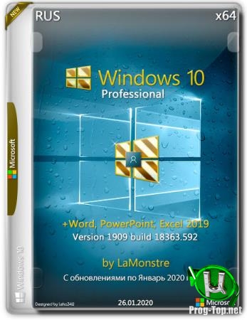 Windows 10 Pro 1909 x64 + (Word, PowerPoint, Excel 2019) by LaMonstre 26.01.2020 10.0.18363.592