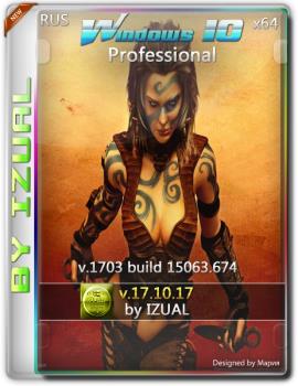 Windows 10 Professional 15063.674 v.1703 by IZUAL (x64) (2017)