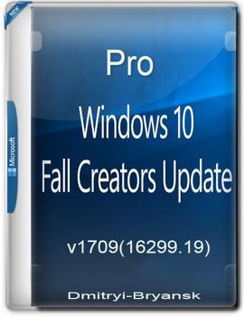 Windows 10 Professional RS3 Dmitryi-Bryansk 1709 (16299.19)-64BIT