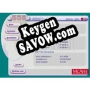 Регистрационный ключ к программе  McAfee-VirusScan